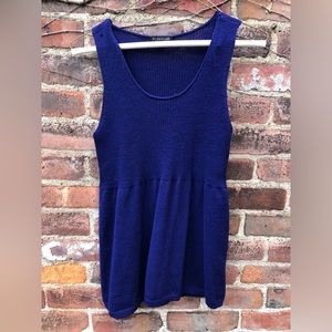Royal Blue Eileen Fisher Sleeveless Knit Top
